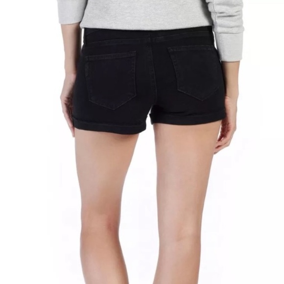PAIGE X Rosie HW Anja Shorts in "Onyx" Black Embellished Grommet Silver Size 27 - Picture 4 of 14